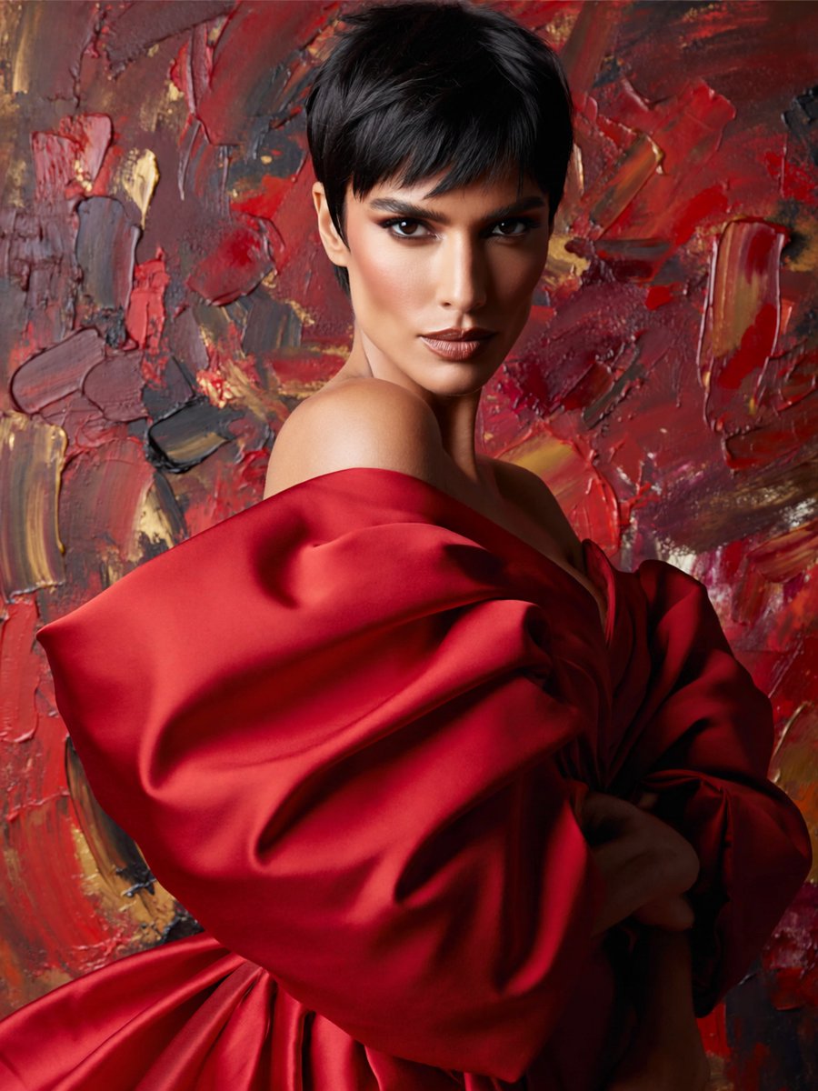 Anonymous Red Couture Portrait preview image
