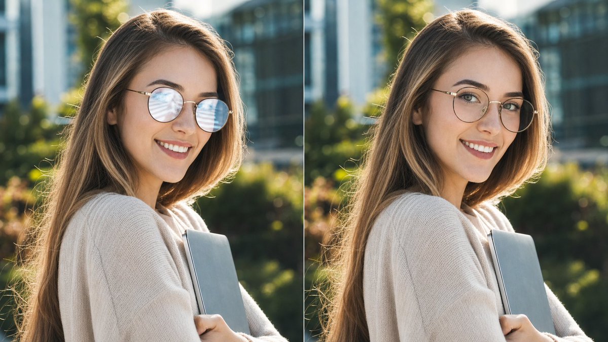 Glasses Glare Removal Comparison preview image