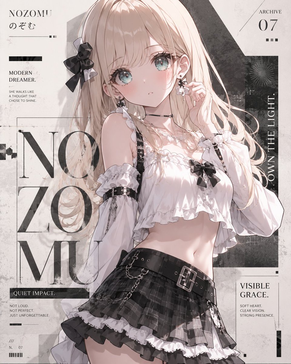 Anime Fashion Magazine Poster preview image
