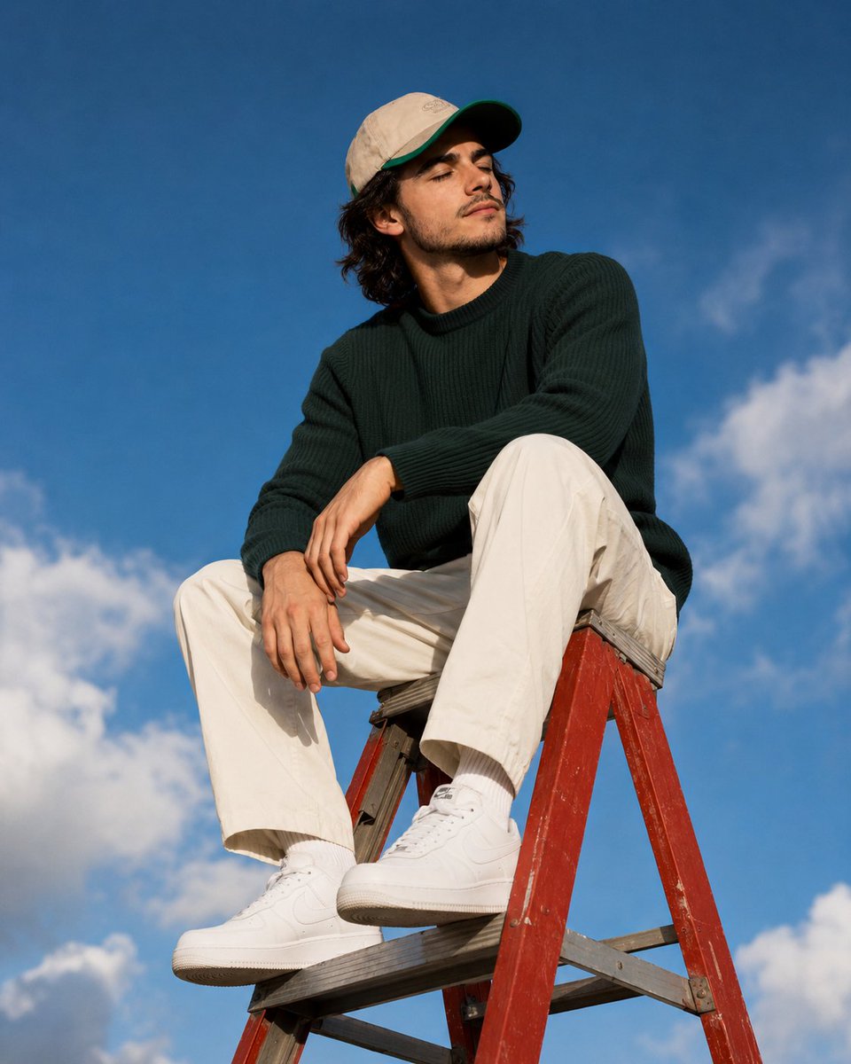 Outdoor Lifestyle Portrait on Ladder preview image