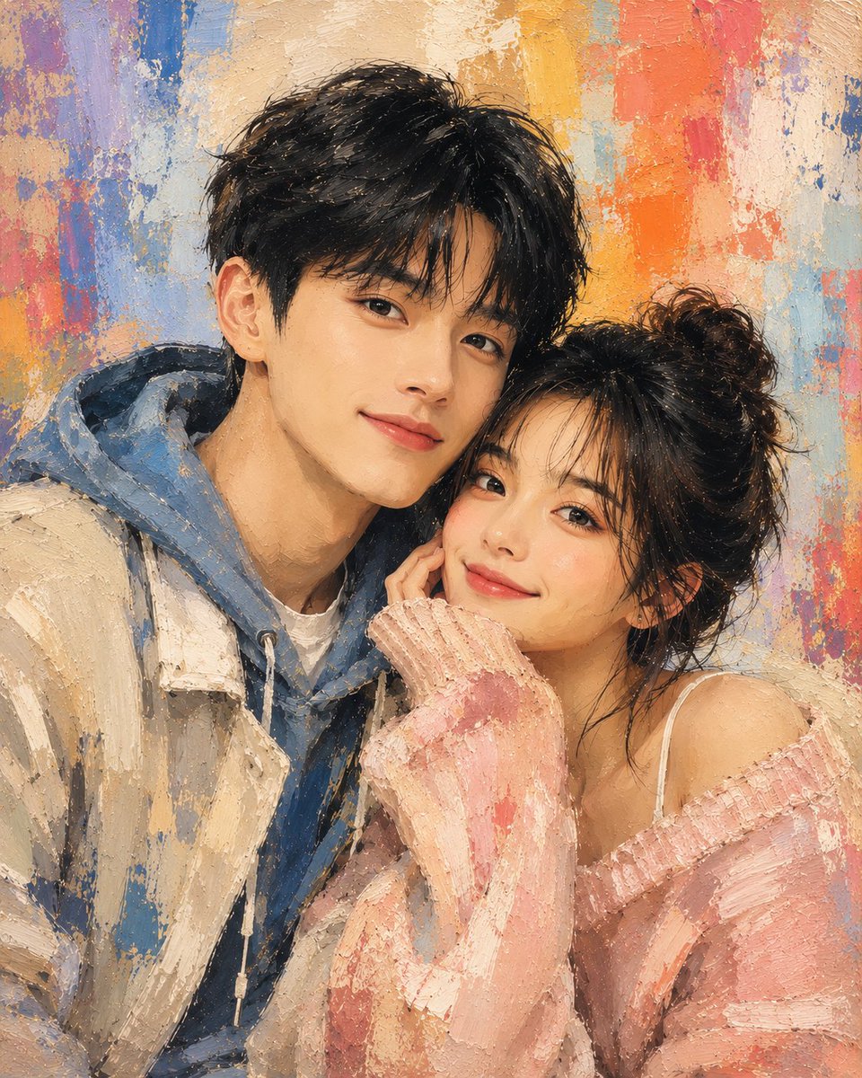 Traditional Dry Brush Artistic Portrait preview image