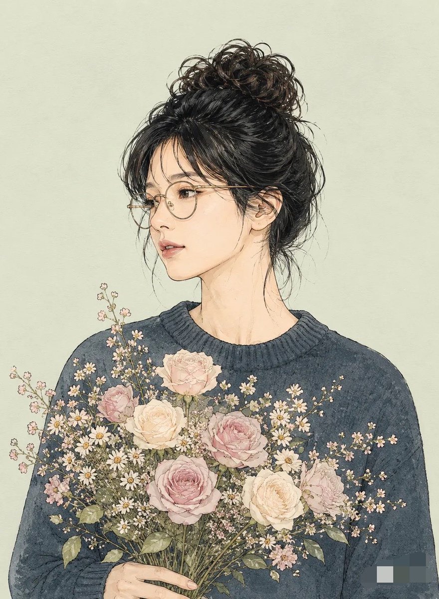 Miki Style Line Art Portrait preview image