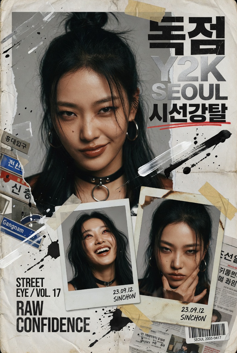 Y2K Korean Street Editorial Collage preview image