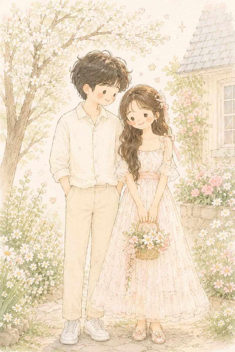 Hand-Drawn Storybook Portrait Illustration preview image
