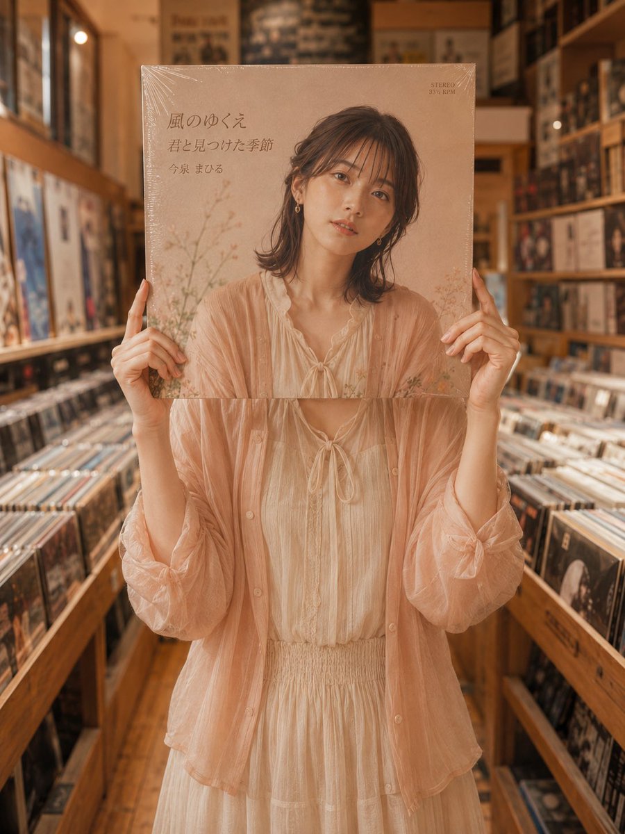 Vinyl Record Store Illusion Portrait preview image