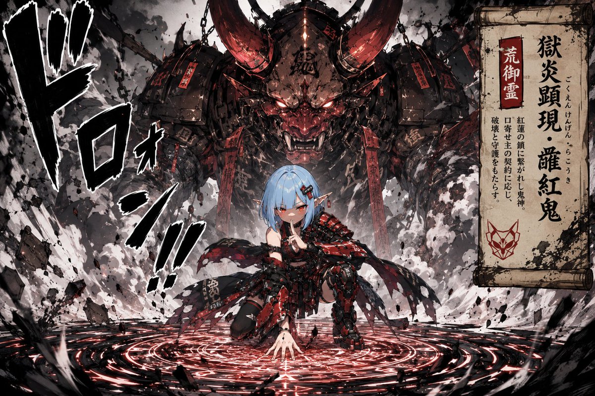 Summoning Jutsu i2i Manga Prompt preview image