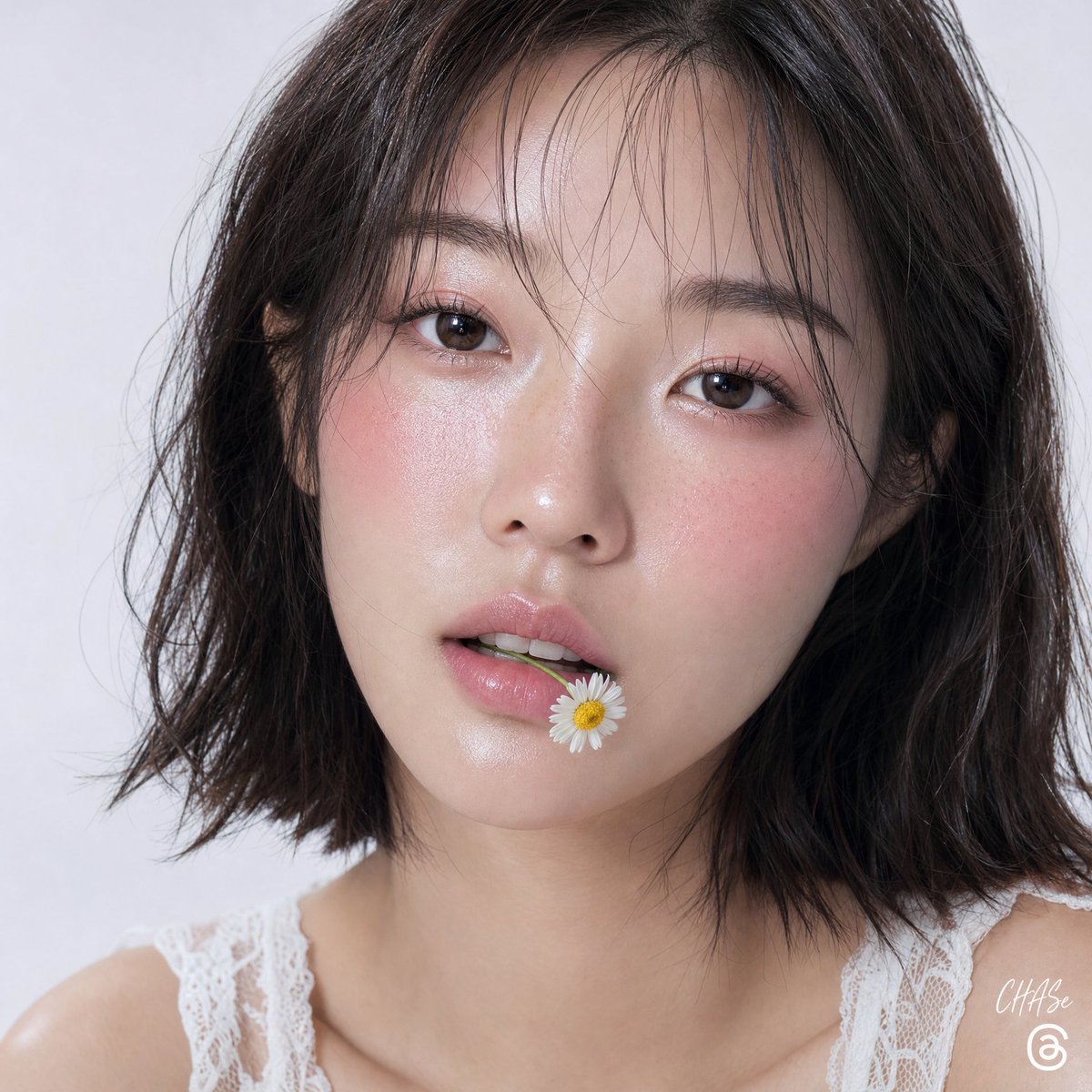 Dewy Skin Beauty Portrait with Chamomile preview image