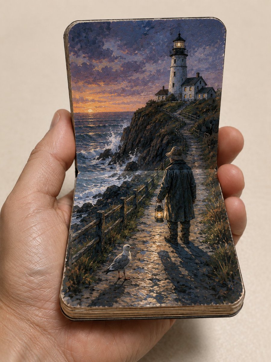 Pocket Sketchbook Lighthouse Scene preview image