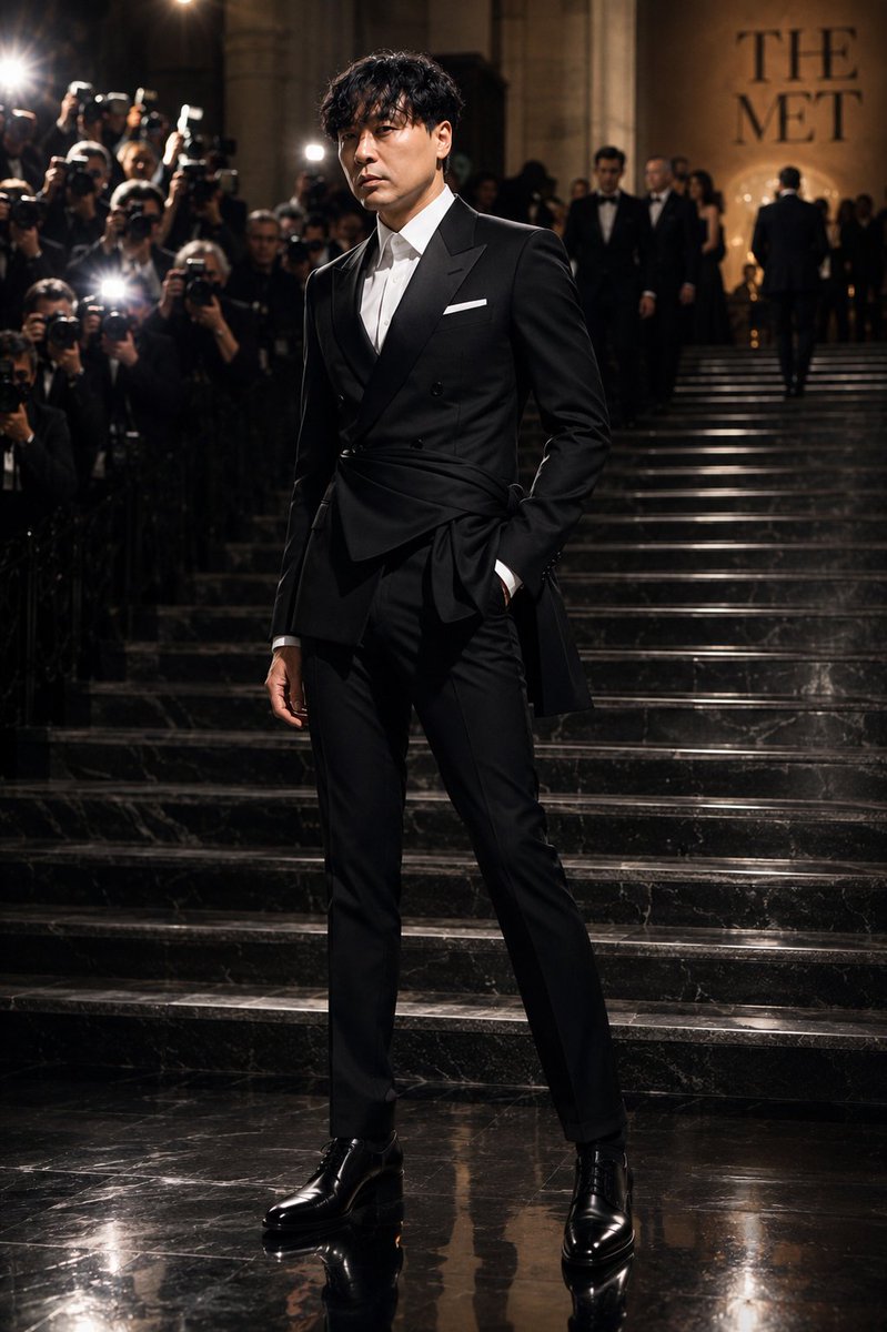 Met Gala Black Couture Tuxedo preview image