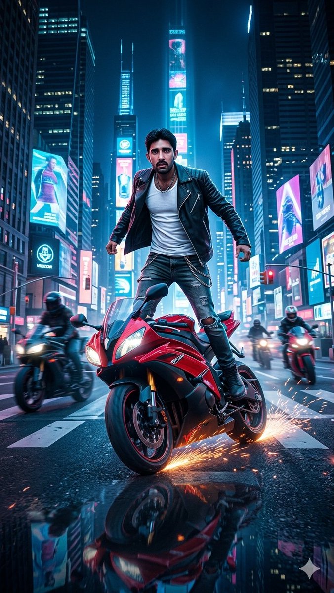 Neon City Superbike Stunt preview image