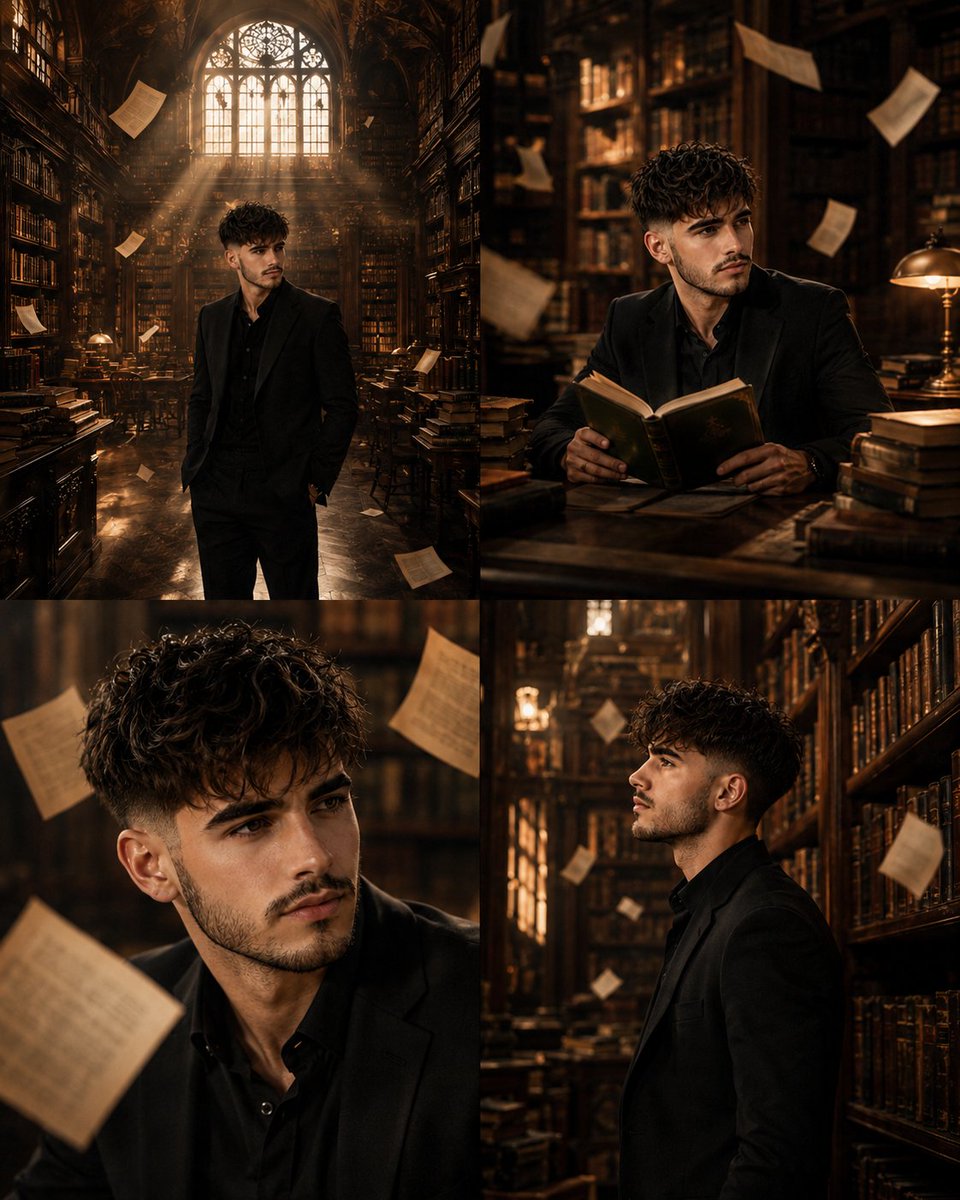 Surreal Library Multi-Angle Portrait preview image