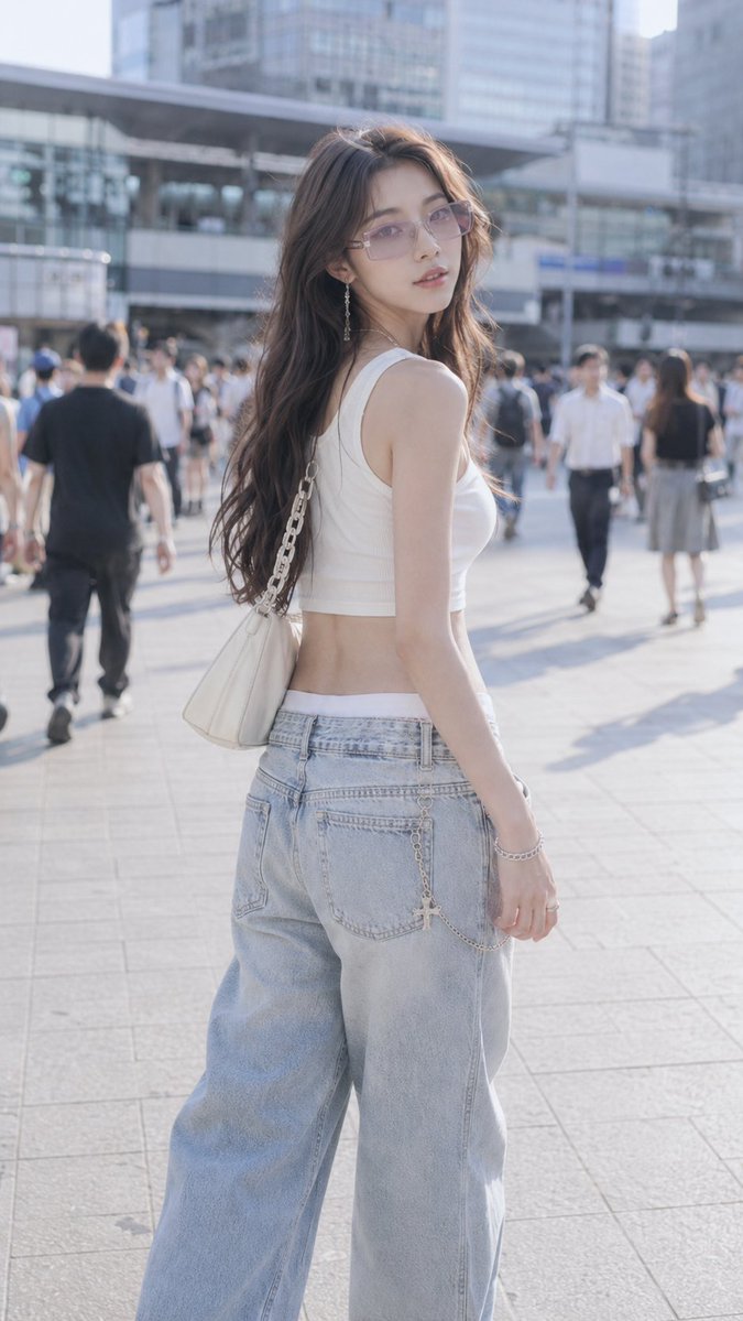 Shibuya Y2K Fashion Portrait preview image