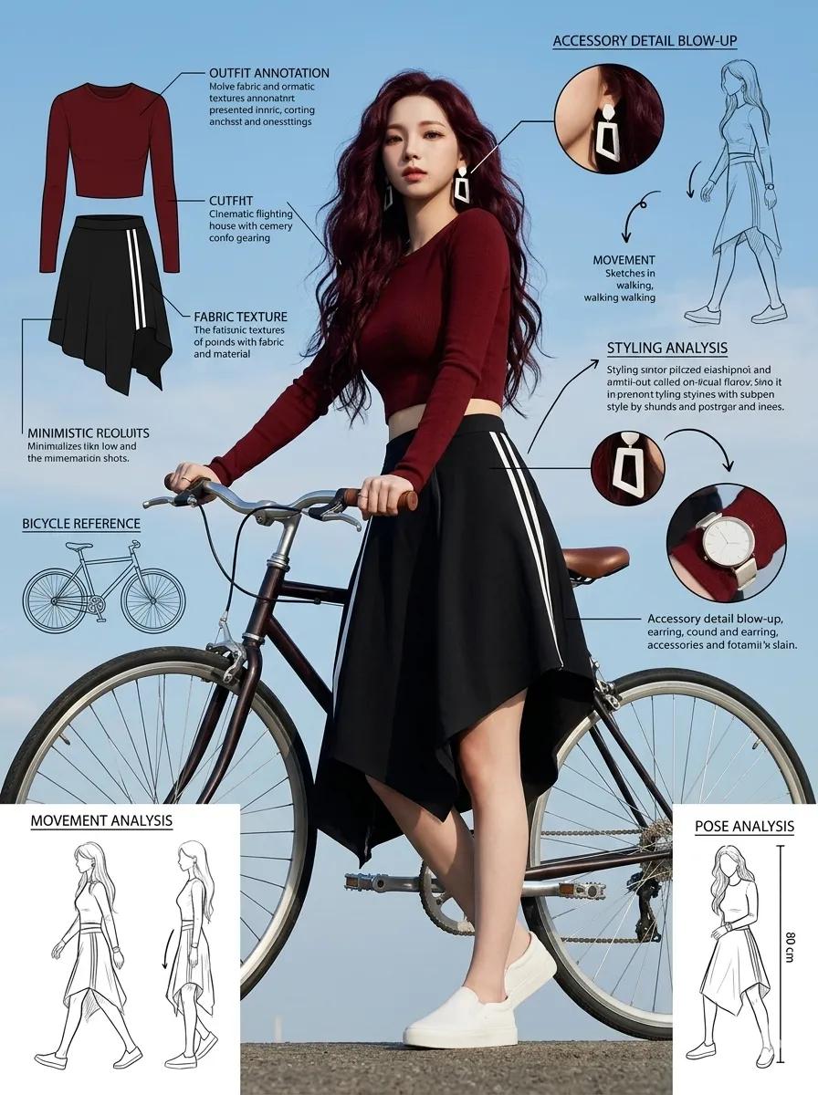 Fashion Editorial Sketch Sheet preview image