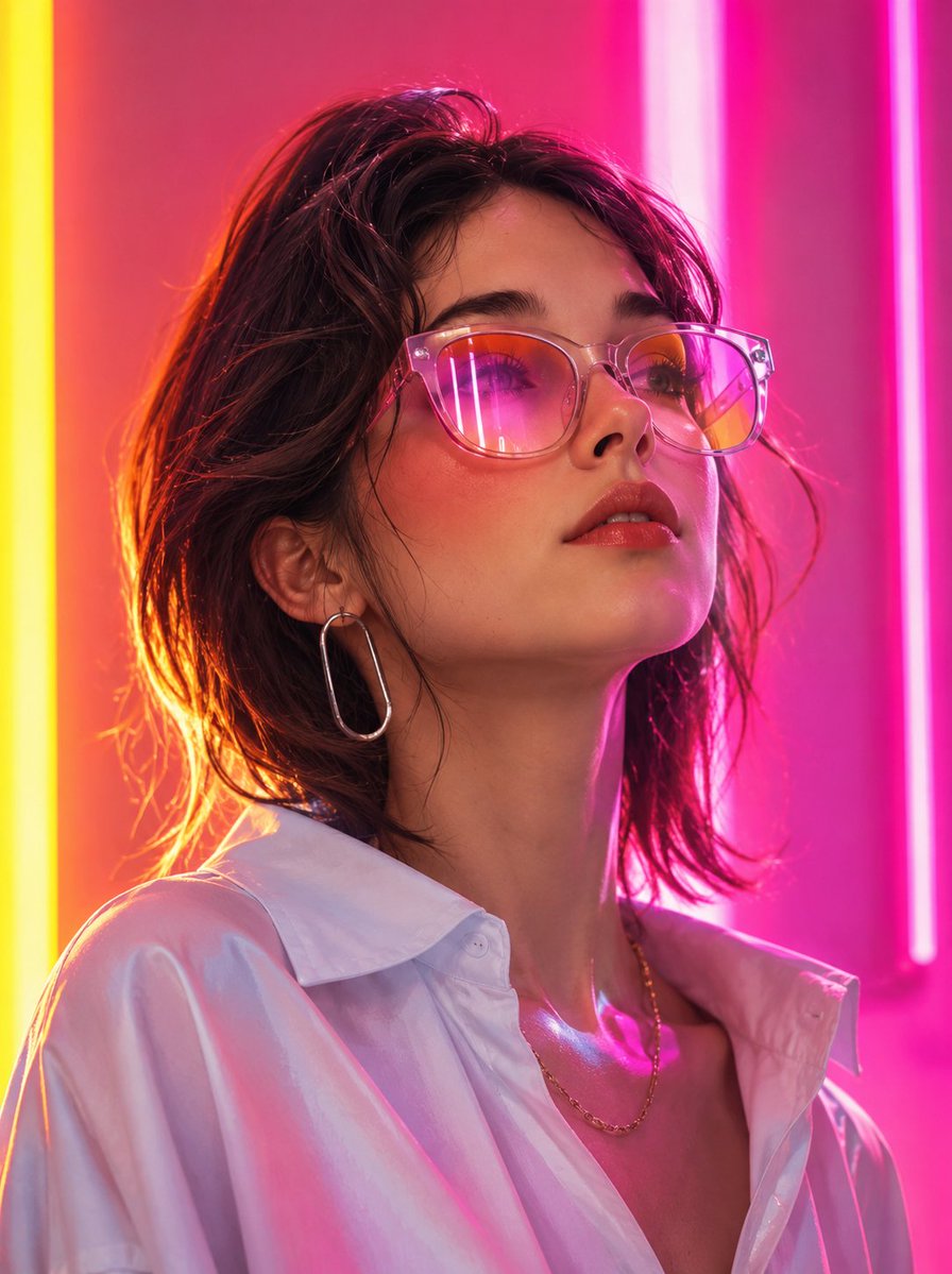 Futuristic Neon Fashion Editorial preview image