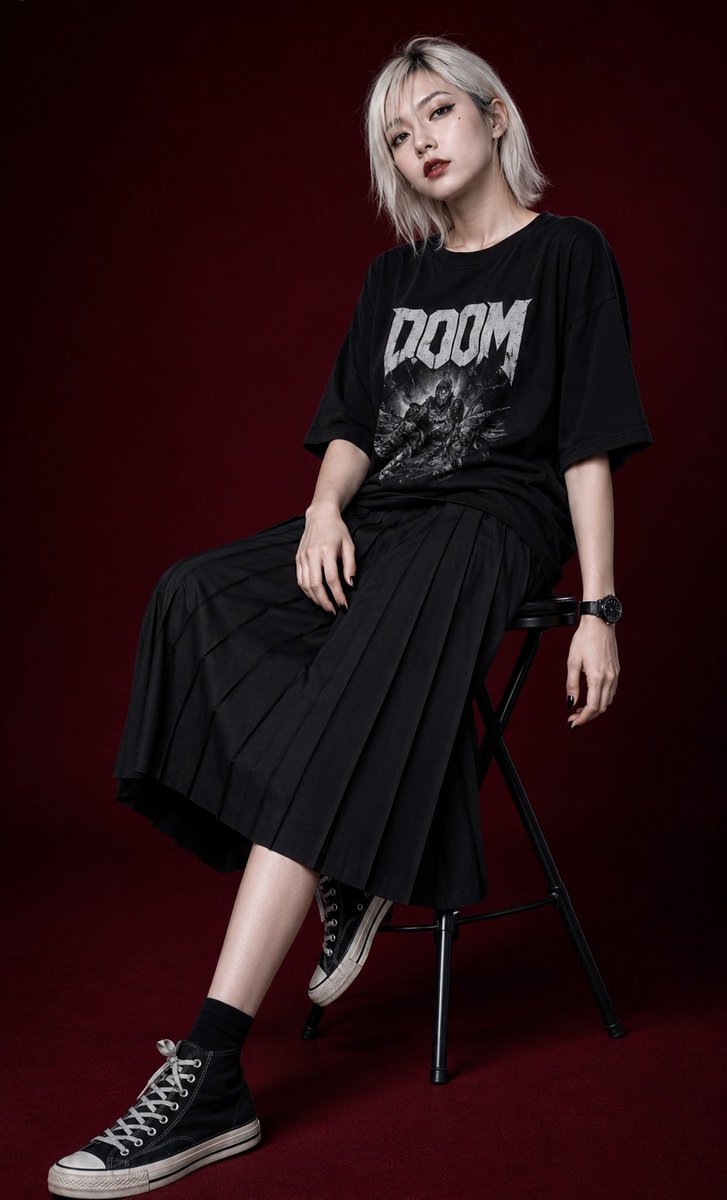 Edgy Asian Fashion Studio Portrait preview image