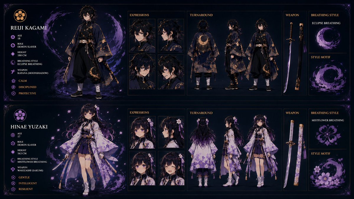 Anime Character Sheet preview image