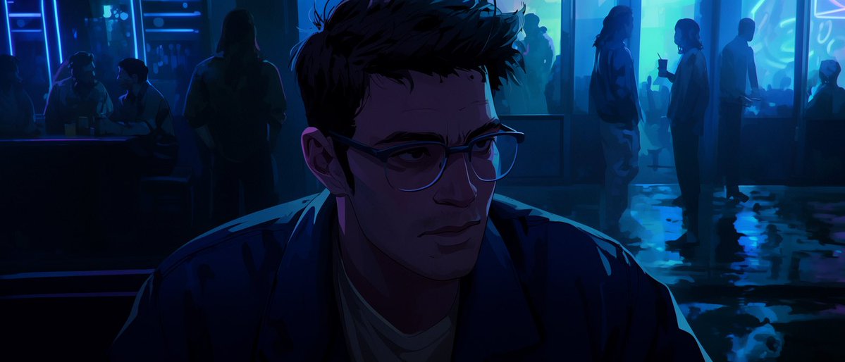 Censored Neon Noir Anime Portrait preview image