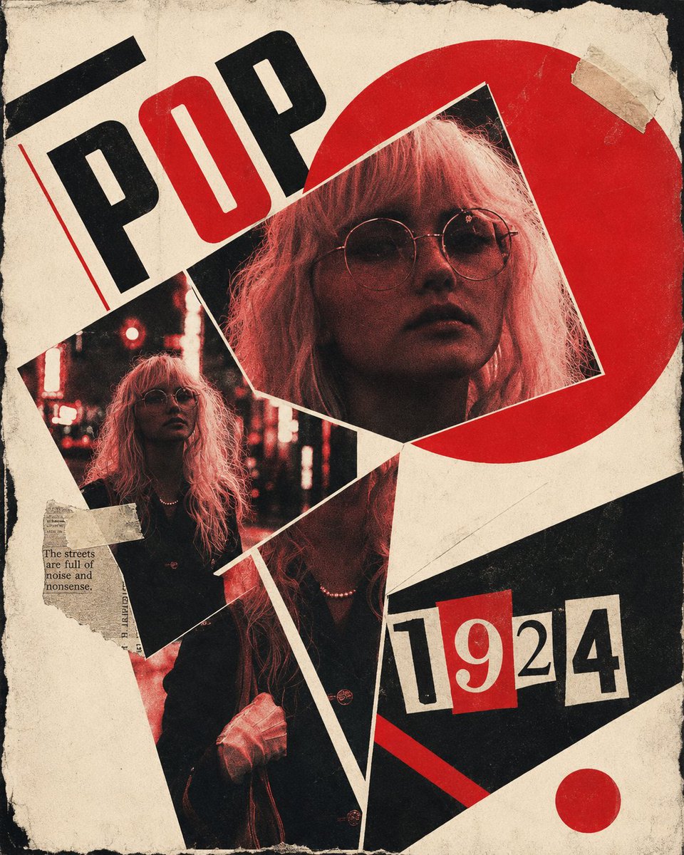 Constructivist Punk Collage Poster preview image