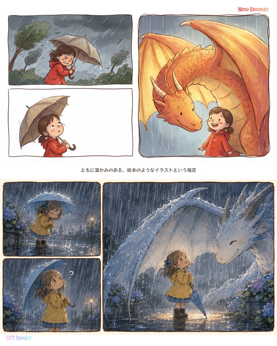 Rainy Dragon Comparison Sheet preview image