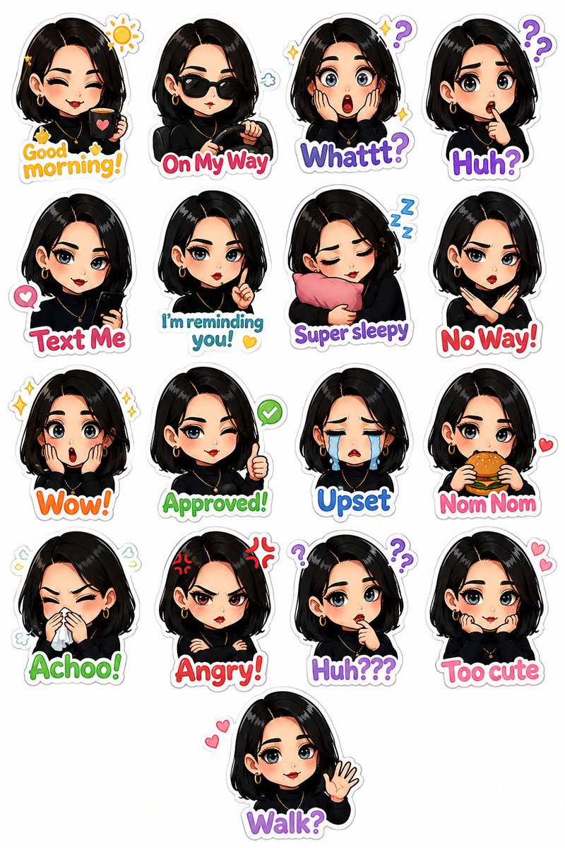 Personalized Chibi Sticker Pack preview image