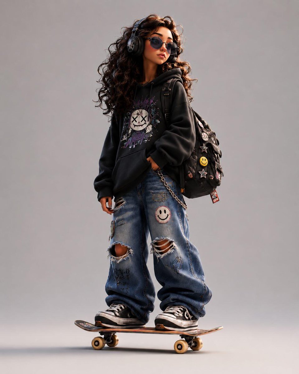 Stylized 3D Urban Skater Character preview image