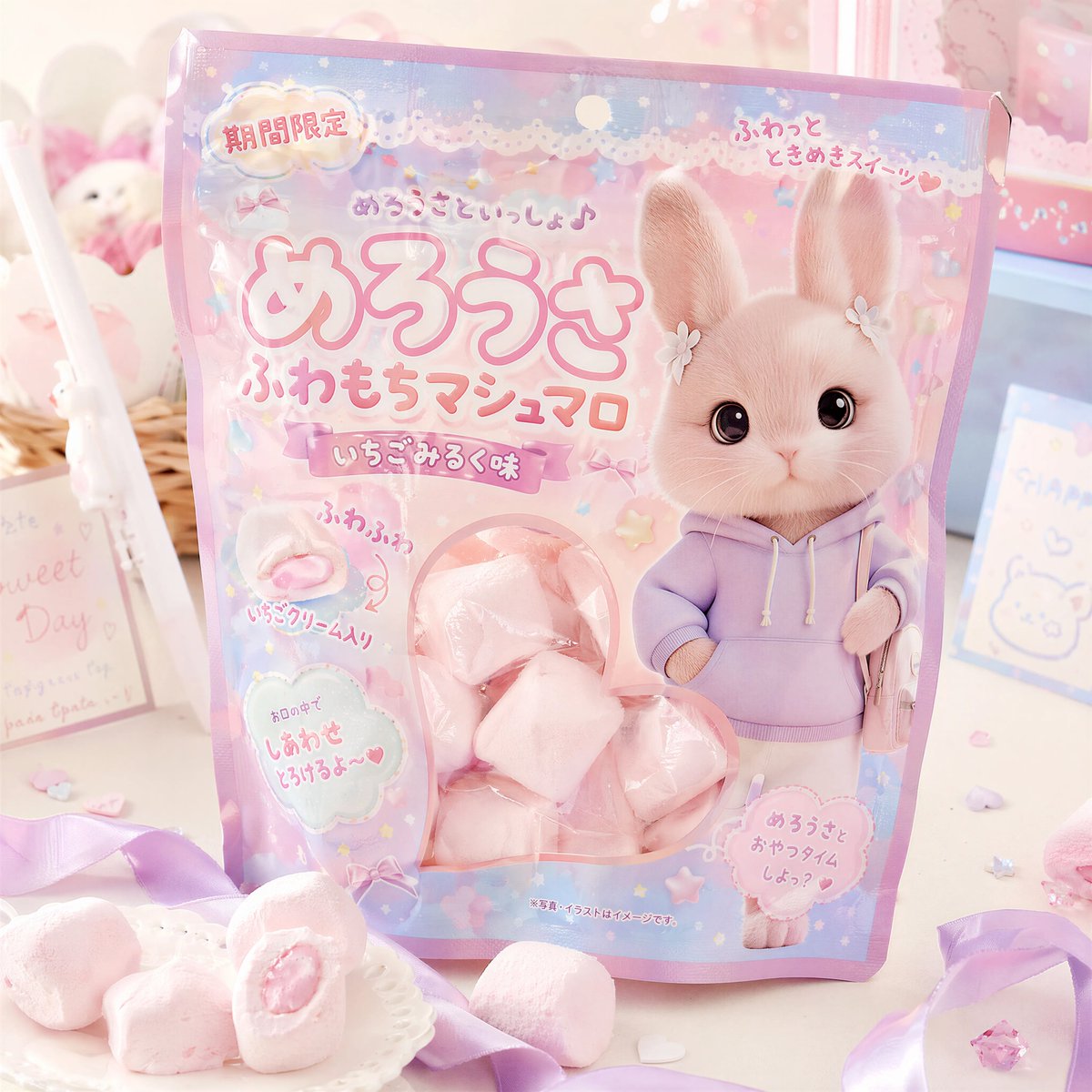 Kawaii Japanese Snack Packaging preview image
