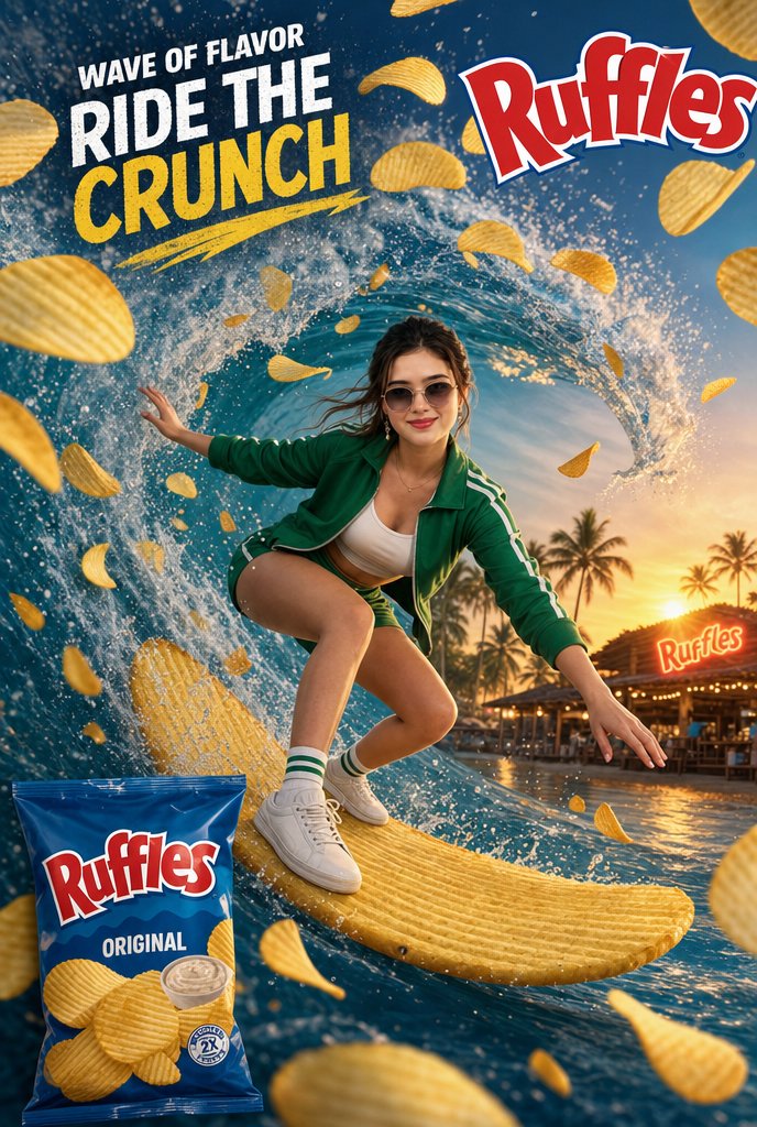 Ruffles Wave of Flavor Surf Ad preview image