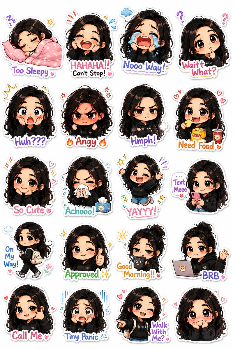 Kawaii Chibi Sticker Pack Creator preview image