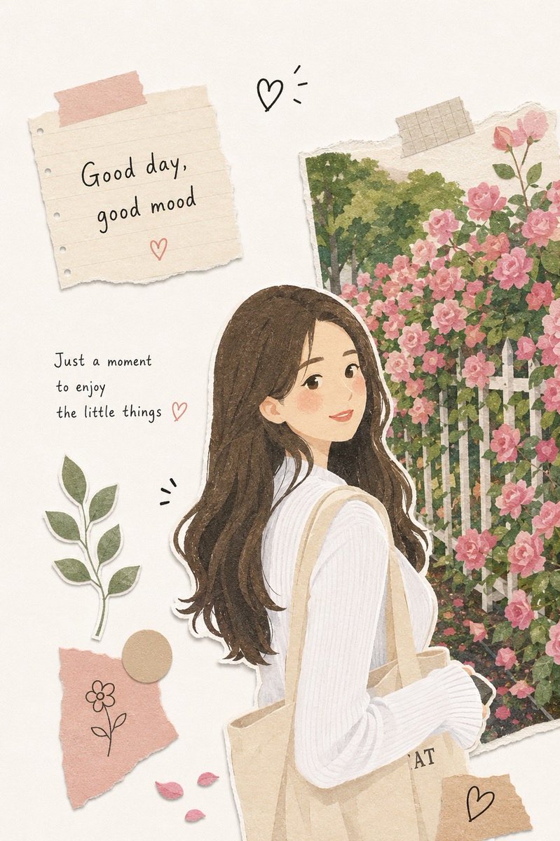 Photo to Kawaii Scrapbook Illustration preview image