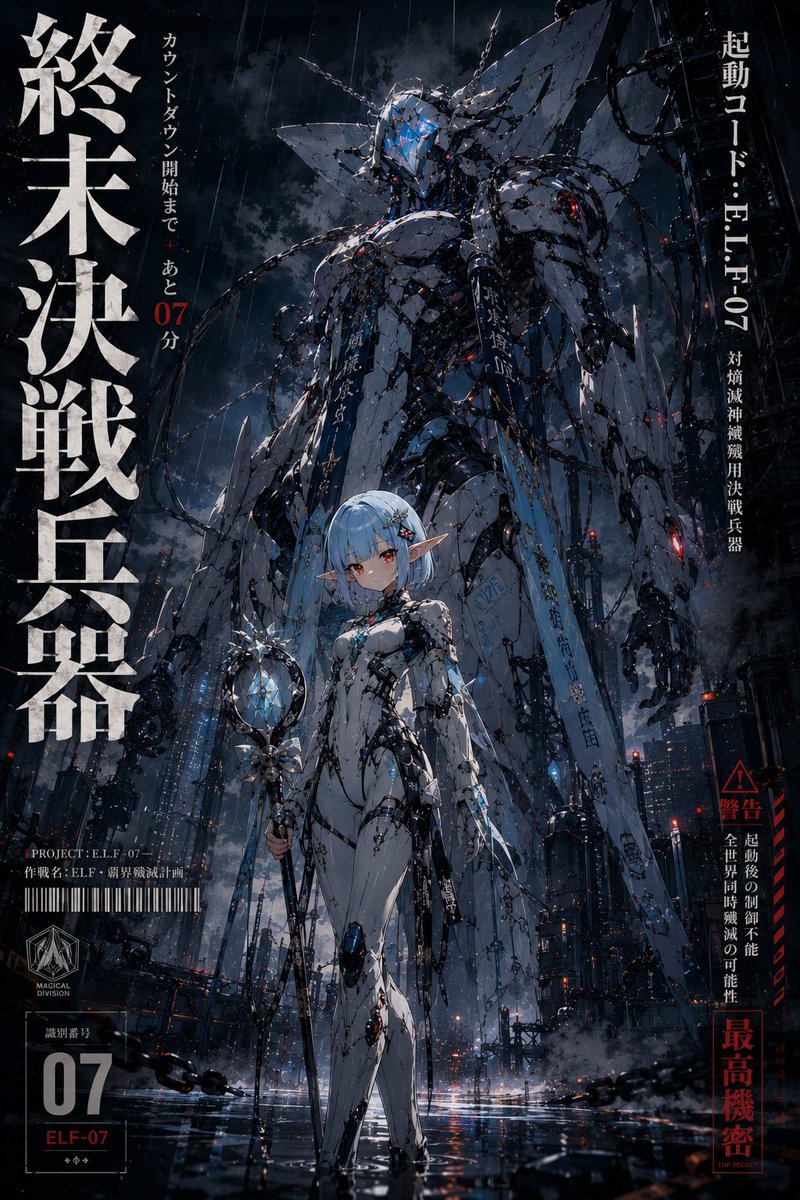 90s Mecha Anime Key Visual preview image