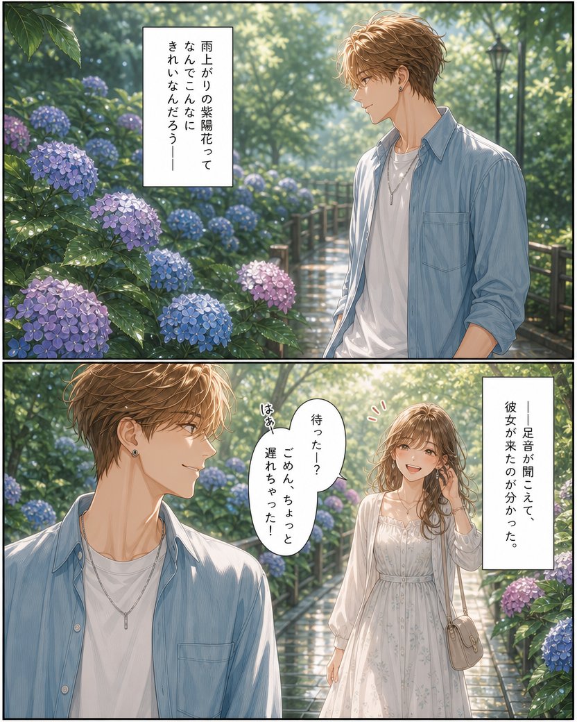 Rainy Hydrangea Romance Manga Page preview image