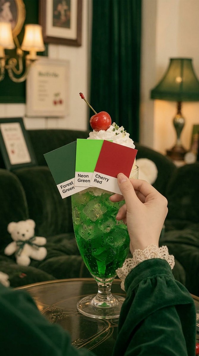 Retro Green Cream Soda Color Study preview image