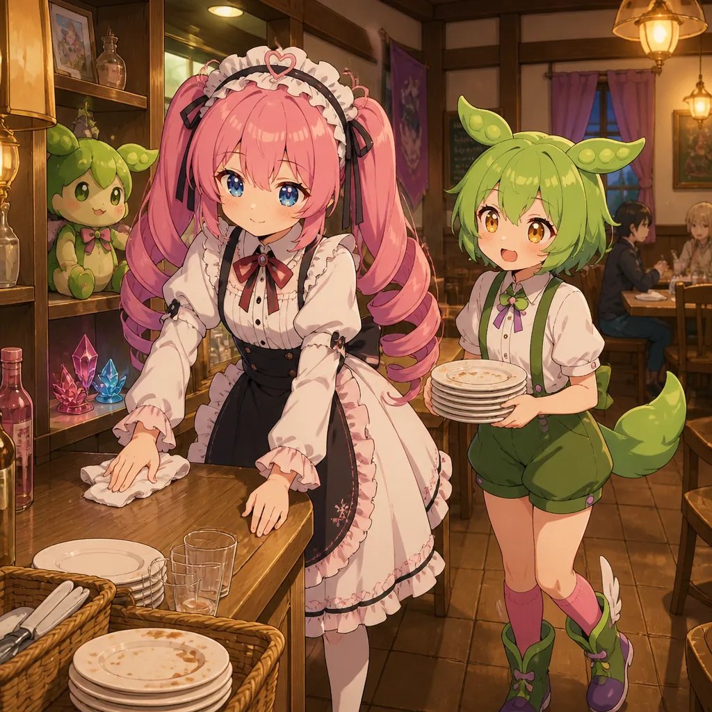 Anime Café Cleanup with Zundamon and Metan preview image