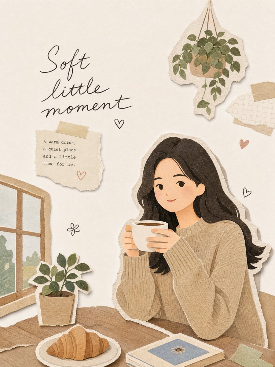 Soft Cozy Sticker Journal Scene preview image