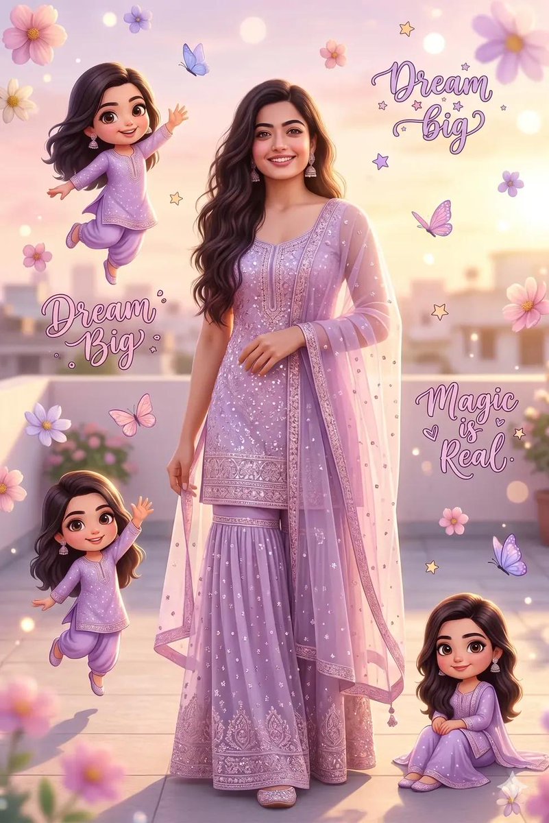Dreamy Collage Portrait of a Girl preview image