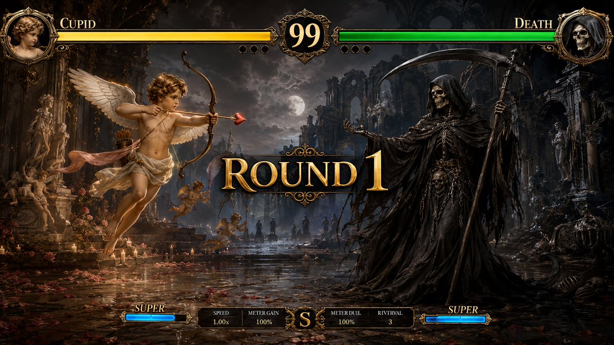 Mythological Fighting Game Versus Screen preview image