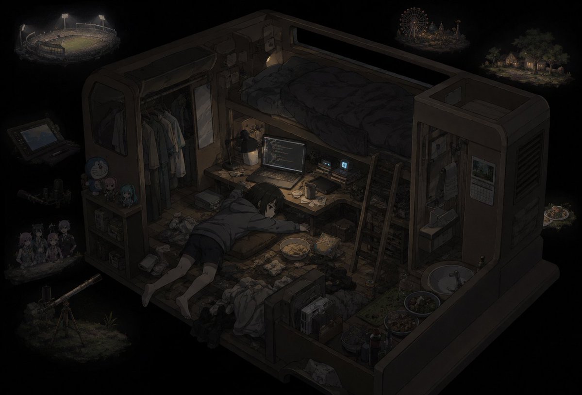 Burnout Capsule Apartment Diorama preview image