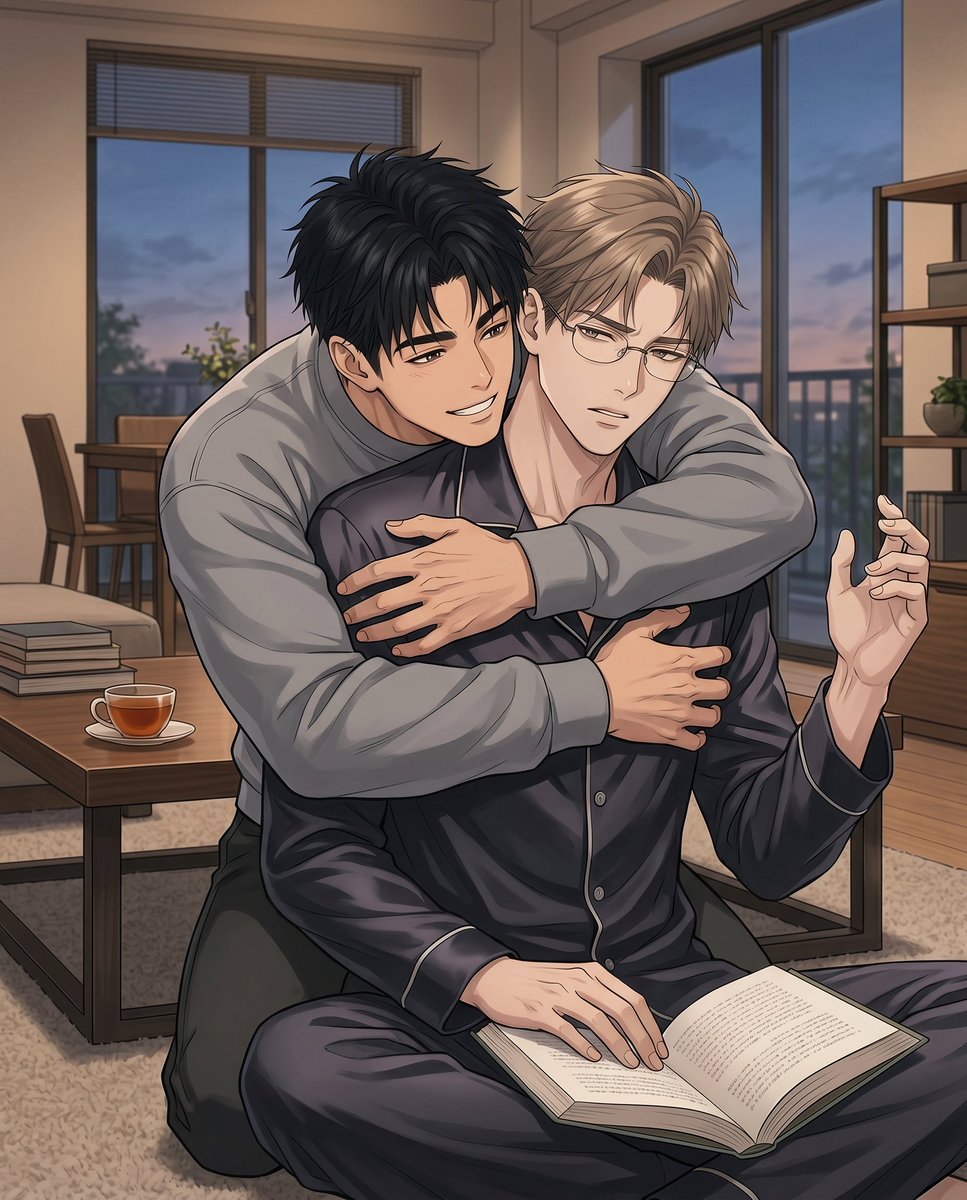 Faceless Anime Apartment Hug preview image