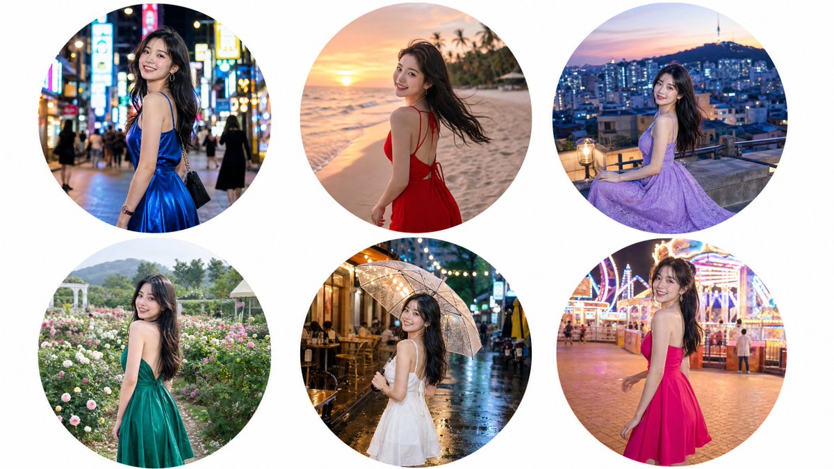Luxury Editorial Circle Frame Portrait preview image