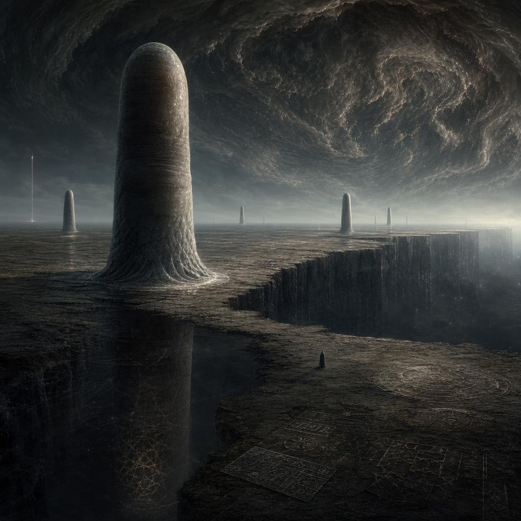 Cosmic Horror Monolith Landscape preview image