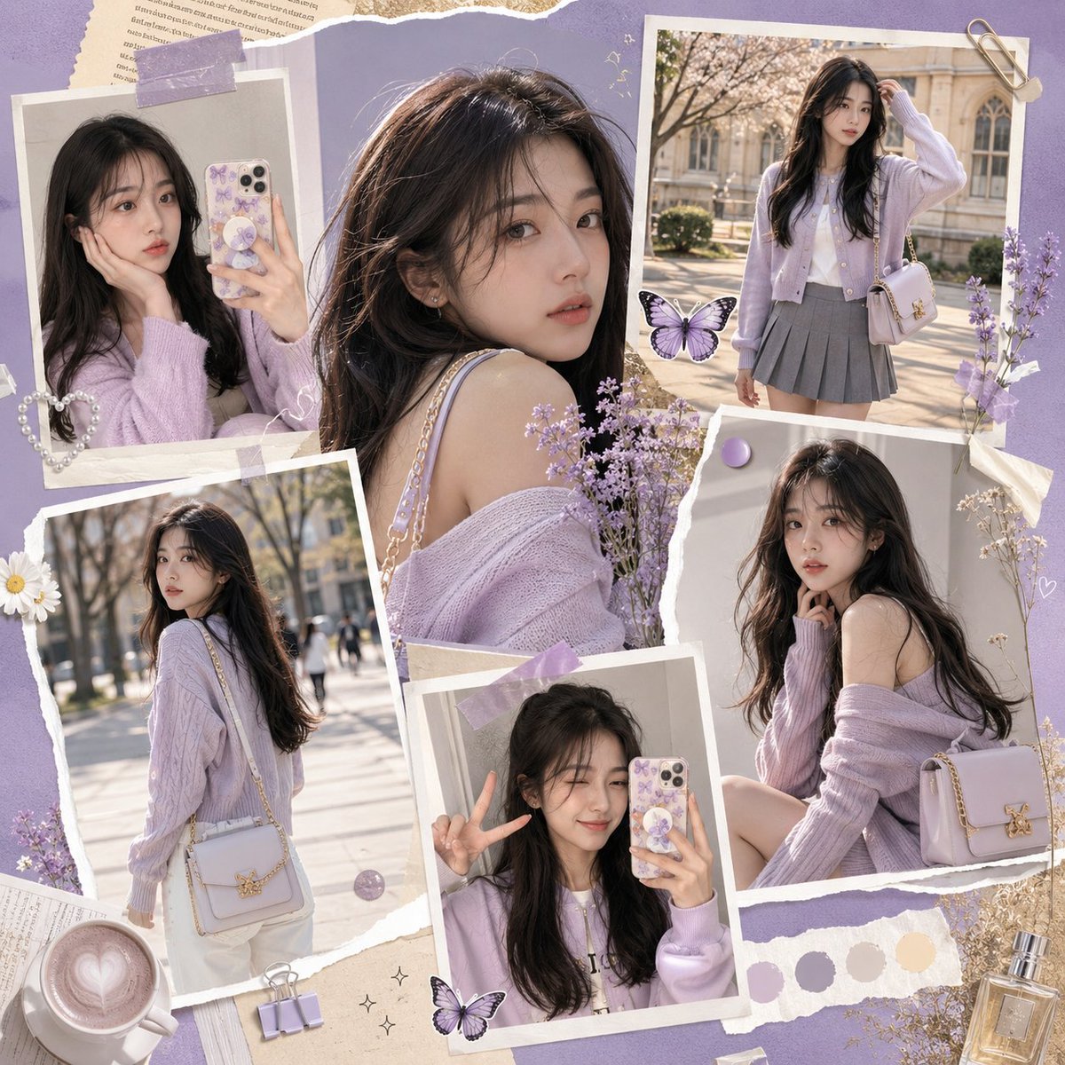 K-Fashion Gen-Z Social Media Collage preview image