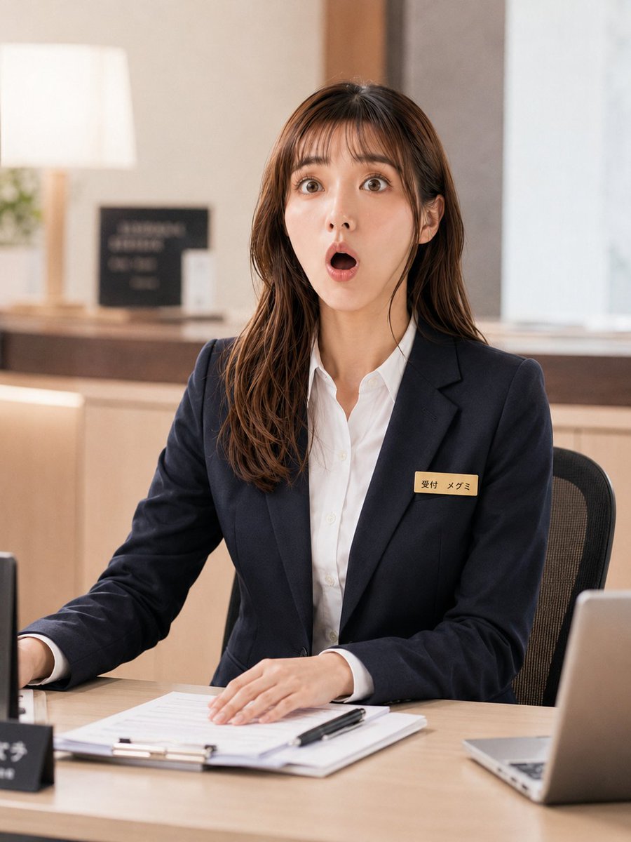 Receptionist Seated at Front Desk preview image