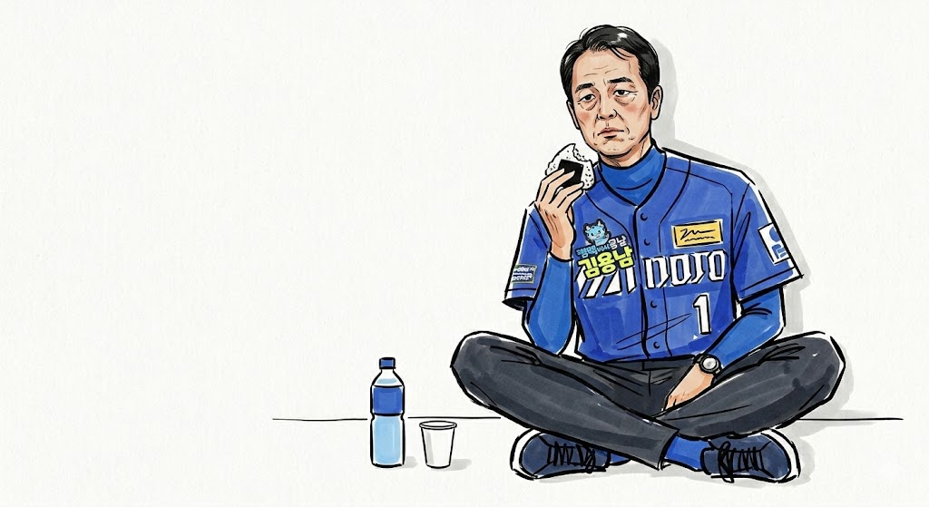 Anonymized Baseball Player Eating Alone preview image