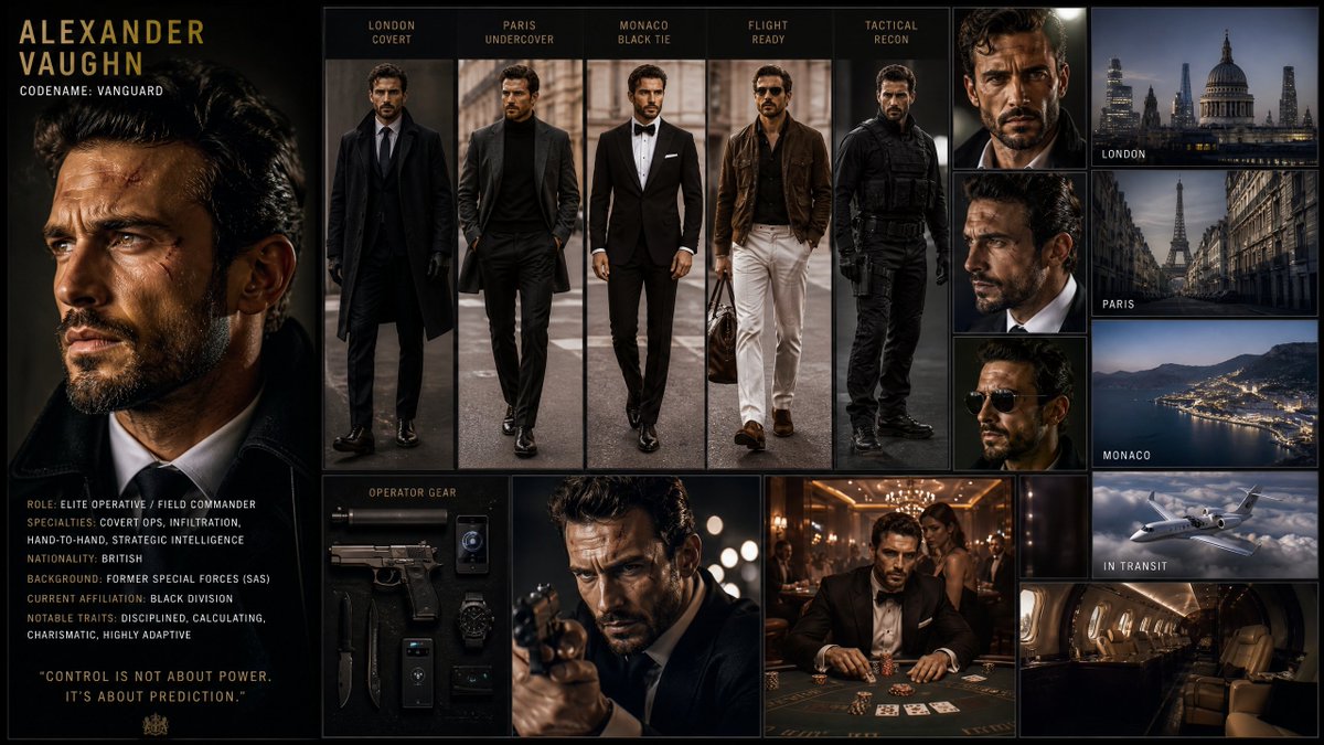 Hollywood Spy-Thriller Character Board preview image