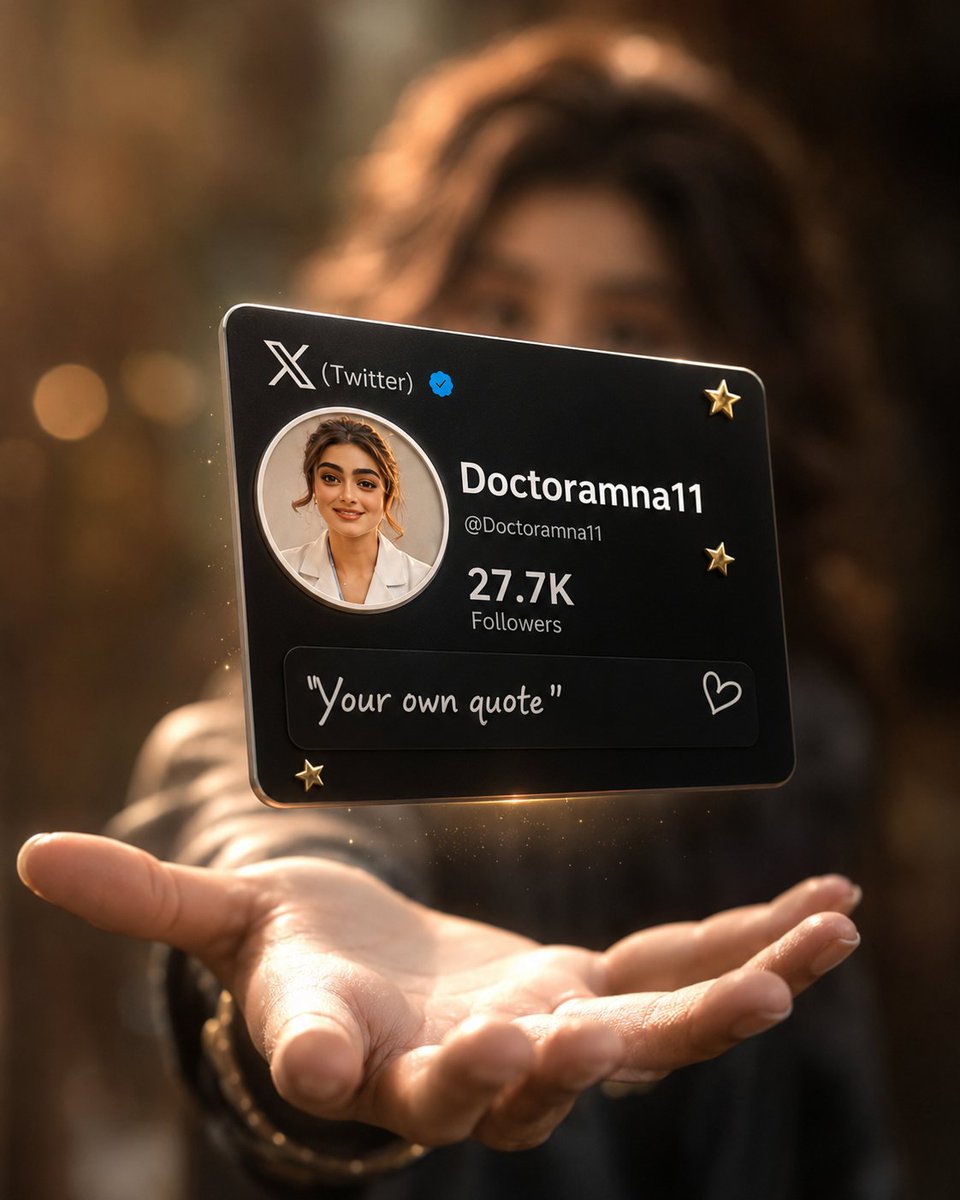 Floating Black Profile Card Concept preview image