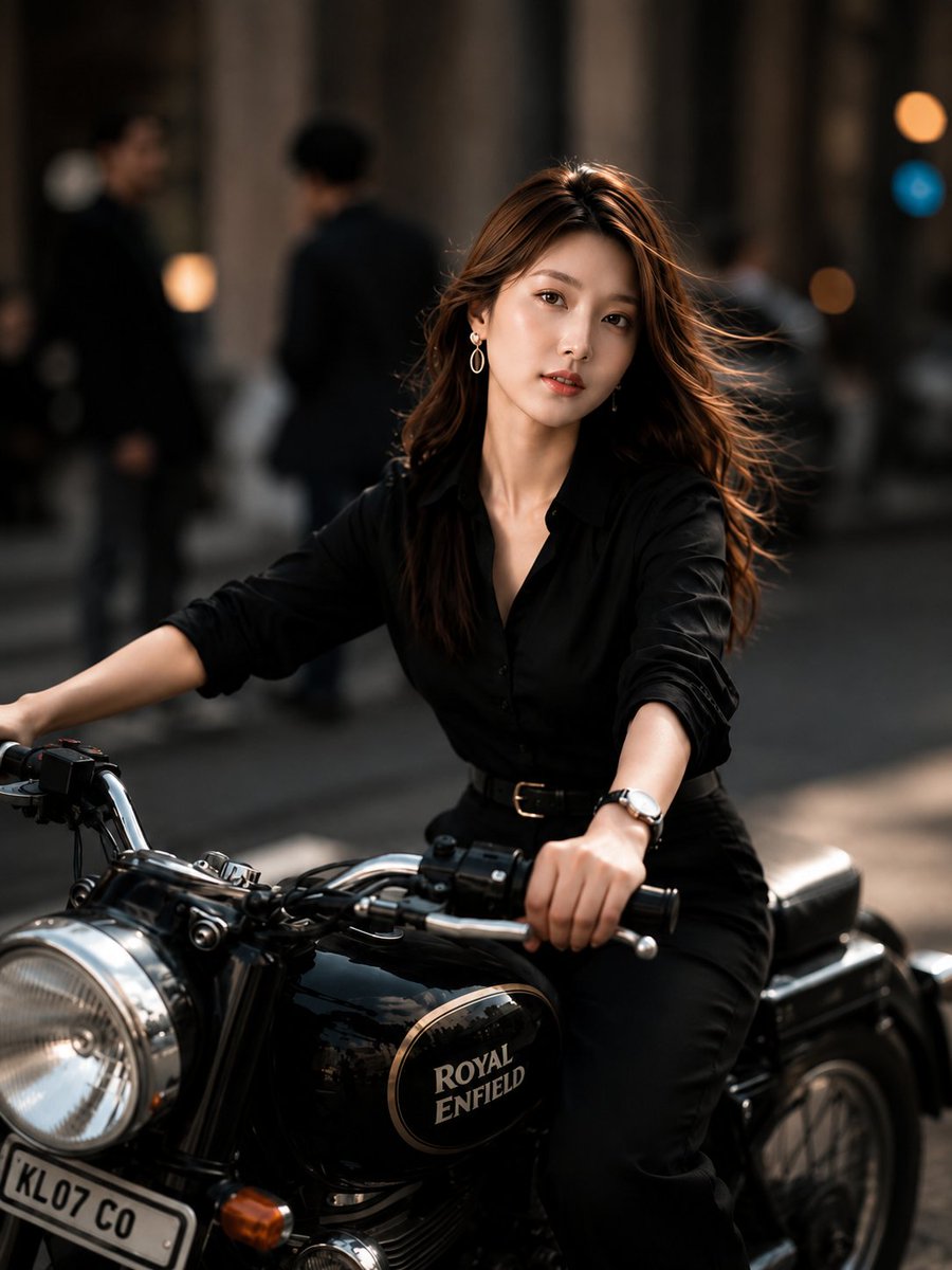 Urban Street Motorcycle Portrait preview image