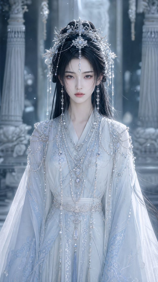 Icy Xianxia Princess Portrait preview image