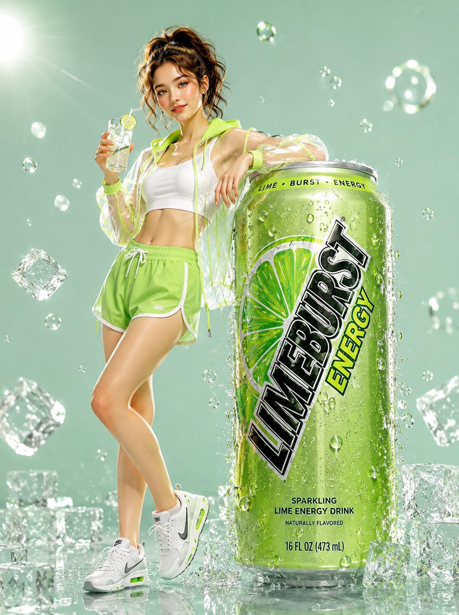 Limeburst Energy Drink Ad Campaign preview image