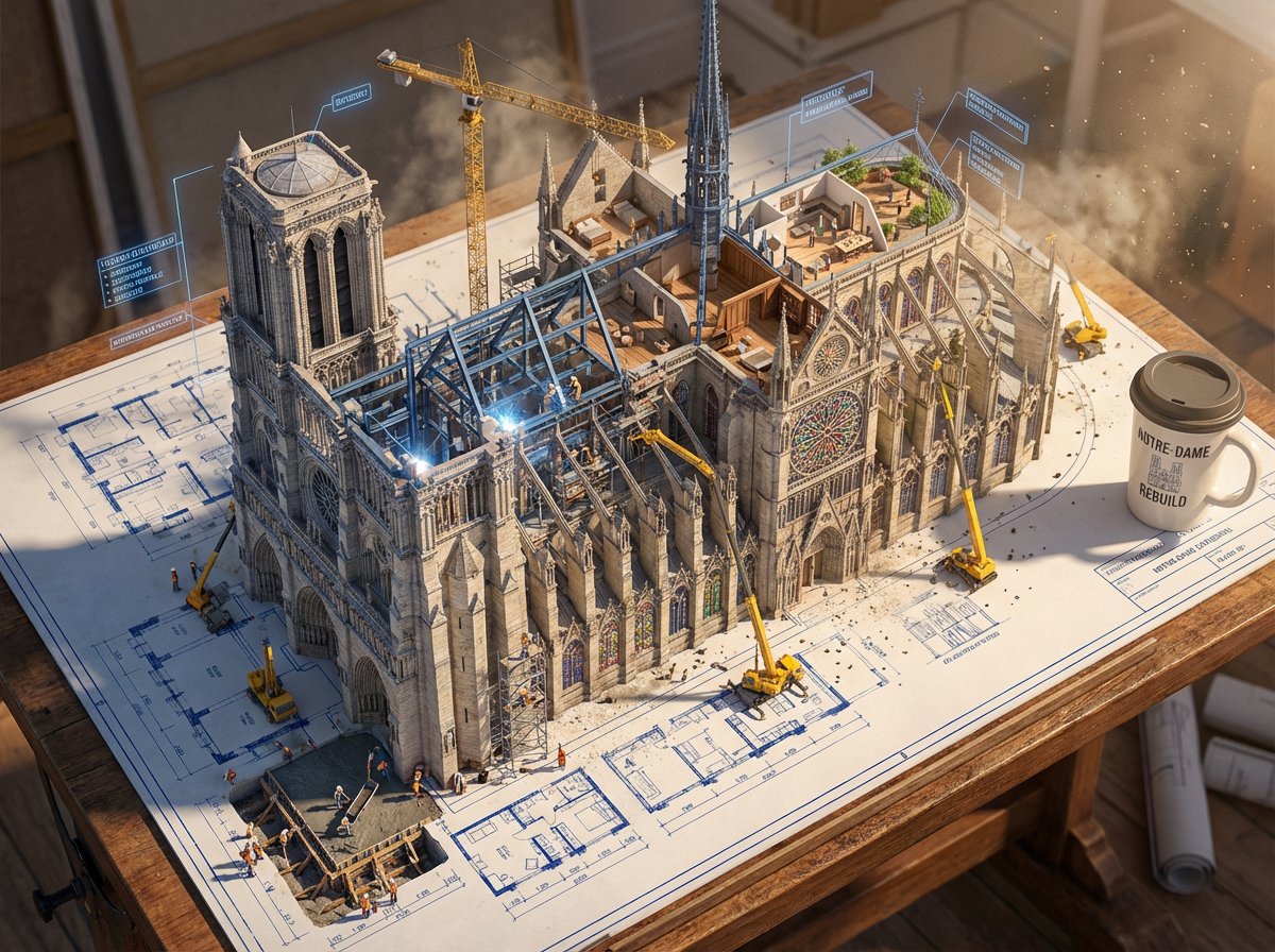 Blueprint to Living Construction Site preview image