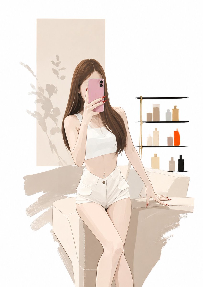 Photo to Minimalist Magazine Illustration preview image